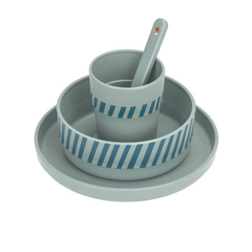 LÄSSIG Dish Set PP/Cellulose Tiny Team dog