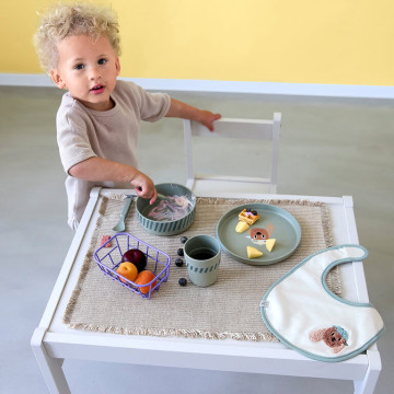 LÄSSIG Dish Set PP/Cellulose Tiny Team dog