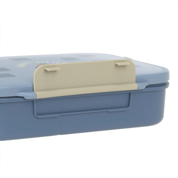 LÄSSIG Lunchbox Bento Pattern Party blue/green