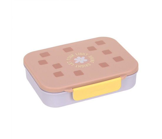 LÄSSIG Lunchbox Bento Pattern Party rose/lilac