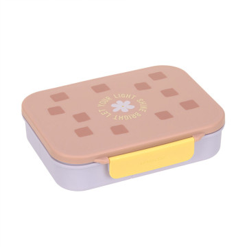 LÄSSIG Lunchbox Bento Pattern Party rose/lilac