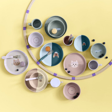 LÄSSIG Plate PP/Cellulose Tiny Team cat