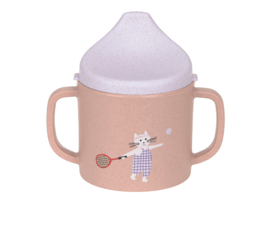 LÄSSIG Sippy Cup PP/Cellulose Tiny Team cat