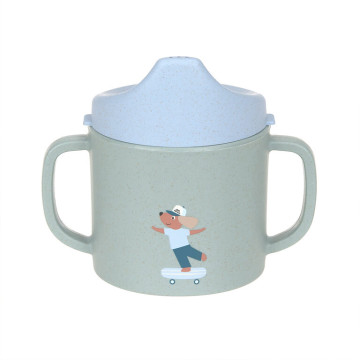 LÄSSIG Sippy Cup PP/Cellulose Tiny Team dog