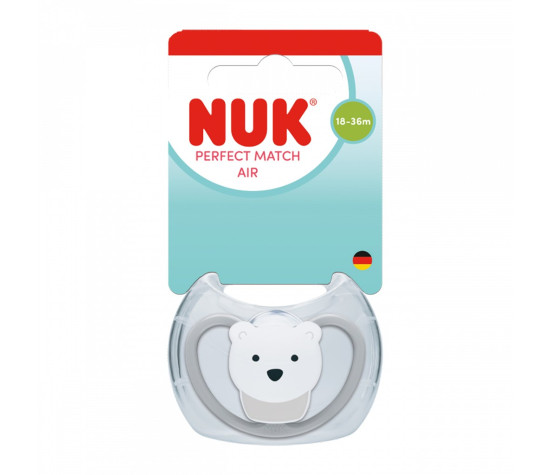 Dudlík NUK Perfect Match Air POLAR BEAR 18+m 1ks box
