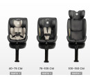 Autosedačka do auta i-Size, Caretero Fortis, Isofix 40–150, grafit