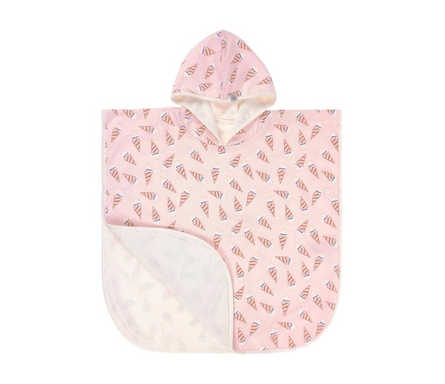 LÄSSIG Beach Poncho ice cream pale pink