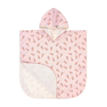 LÄSSIG Beach Poncho ice cream pale pink