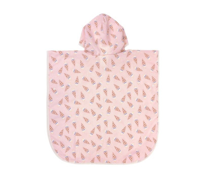 LÄSSIG Beach Poncho ice cream pale pink
