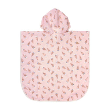 LÄSSIG Beach Poncho ice cream pale pink