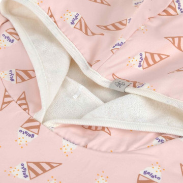 LÄSSIG Beach Poncho ice cream pale pink