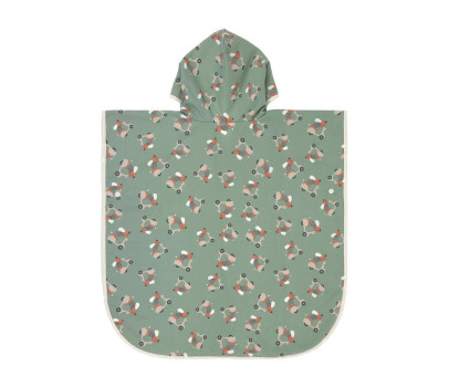 LÄSSIG Beach Poncho scooter/dog green