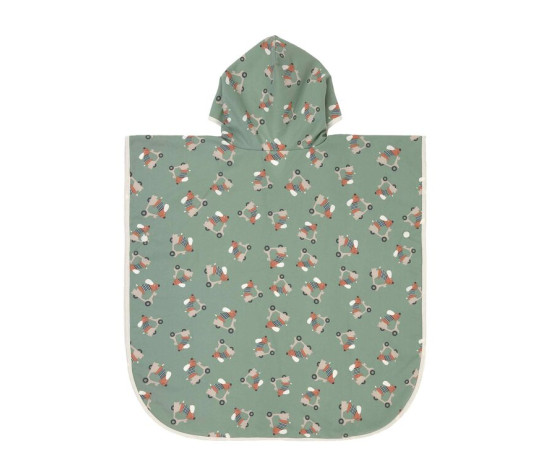 LÄSSIG Beach Poncho scooter/dog green