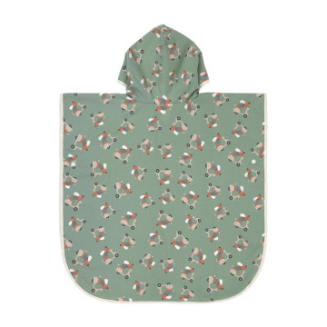 LÄSSIG Beach Poncho scooter/dog green