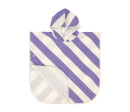 LÄSSIG Beach Poncho stripes purple/sea salt