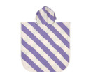 LÄSSIG Beach Poncho stripes purple/sea salt