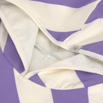 LÄSSIG Beach Poncho stripes purple/sea salt