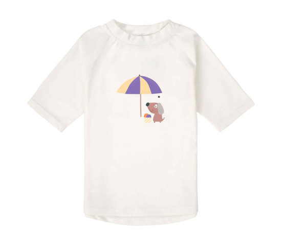 LÄSSIG Short Sleeve Rashguard ice cream/dog sea salt 19-24mo. size 92