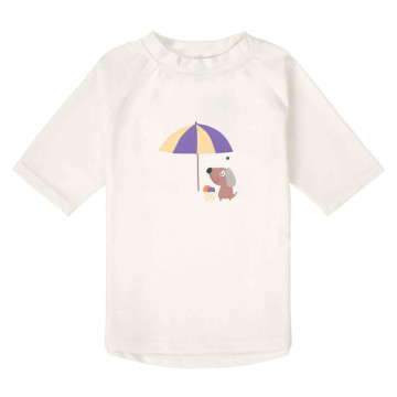 LÄSSIG Short Sleeve Rashguard ice cream/dog sea salt 19-24mo. size 92