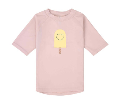 LÄSSIG Short Sleeve Rashguard popsicle pale pink 13-18mo. size 86