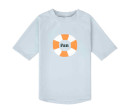 LÄSSIG Short Sleeve Rashguard swim ring illusion blue 13-18mo. size 86