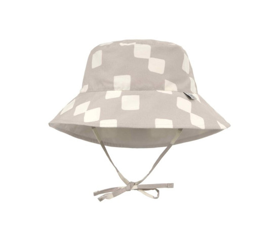 LÄSSIG Sun Protection Bucket Hat checkbo.stone/seasalt 07-12mo.size45-47