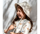 LÄSSIG Sun Protection Bucket Hat checkbo.stone/seasalt 07-12mo.size45-47