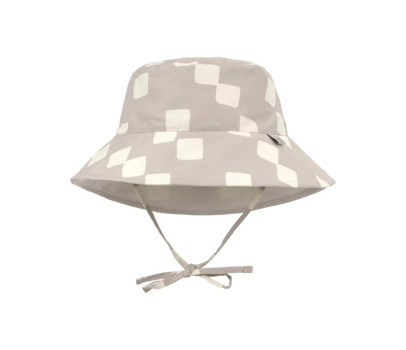 LÄSSIG Sun Protection Bucket Hat checkbo.stone/seasalt 1-3ye. size48-51