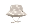 LÄSSIG Sun Protection Bucket Hat checkbo.stone/seasalt 1-3ye. size48-51