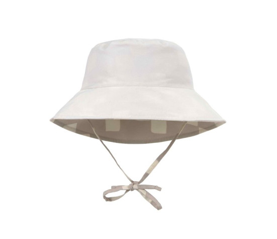 LÄSSIG Sun Protection Bucket Hat checkbo.stone/seasalt 1-3ye. size48-51