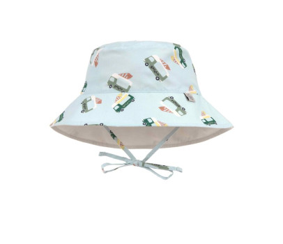 LÄSSIG Sun Protection Bucket Hat ice cr.truck il.blue 1-3ye.size 48-51