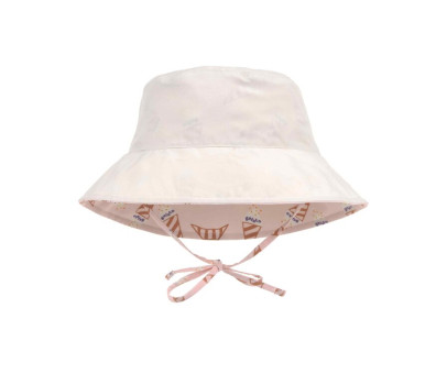 LÄSSIG Sun Protection Bucket Hat ice cream pale pink 07-12mo.size45-47