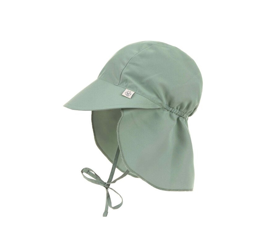 LÄSSIG Sun Protection Flap Hat green 1-3 years size 48/51