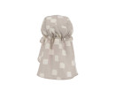 LÄSSIG Sun Protection Flap Hat checkerb.stone/seasalt 07-12mo.size 45/47
