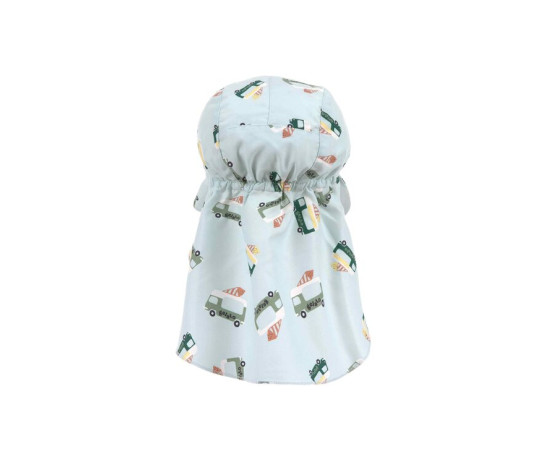 Sun Protection Flap Hat ice cre. tru/il. blue 1-3yea. size 48/51