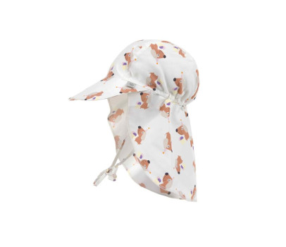 LÄSSIG Sun Protection Flap Hat ice cre./dog sea salt 07-12mo. size 45/47