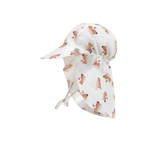 LÄSSIG Sun Protection Flap Hat ice cre./dog sea salt 1-3yea. size 48/51
