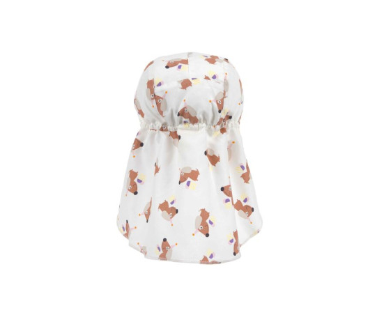LÄSSIG Sun Protection Flap Hat ice cre./dog sea salt 1-3yea. size 48/51