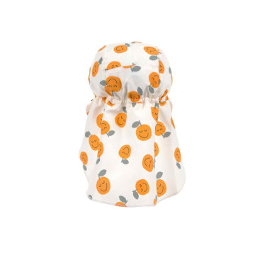 LÄSSIG Sun Protection Flap Hat orange sea salt 07-12mo. size 45/47
