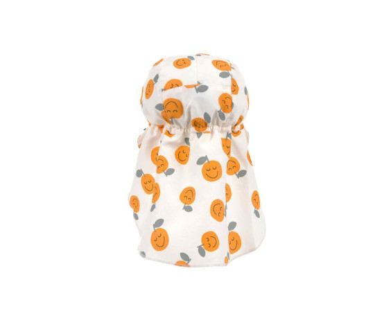 LÄSSIG Sun Protection Flap Hat orange sea salt 1-3yea. size 48/51