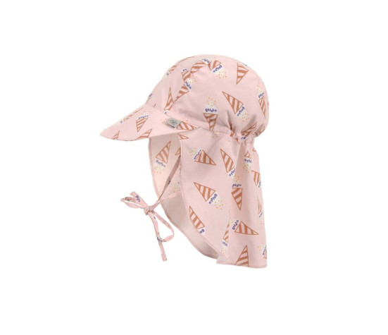 LÄSSIG Sun Protection Flap ice cream pale pink 1-3 yaers size 48/51
