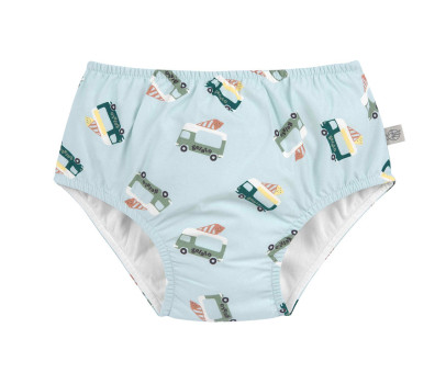LÄSSIG Swim Diaper ice cream truck illus. blue 13-18mo. size 86