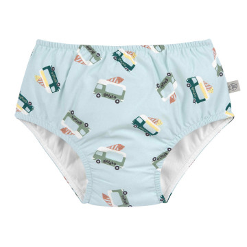 LÄSSIG Swim Diaper ice cream truck illus. blue 13-18mo. size 86