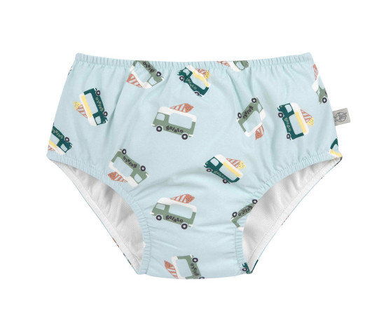 LÄSSIG Swim Diaper ice cream truck illus. blue 19-24mo. size 92