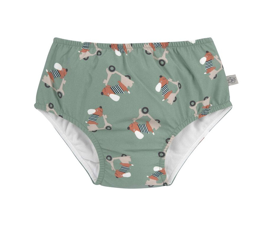LÄSSIG Swim Diaper scooter/dog green 13-18mo. size 86