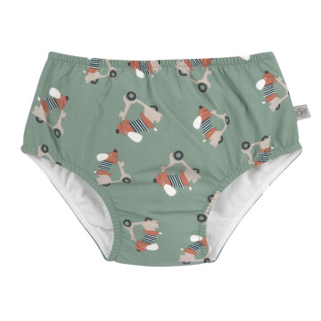 LÄSSIG Swim Diaper scooter/dog green 13-18mo. size 86