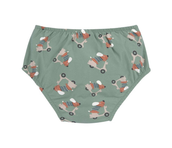 LÄSSIG Swim Diaper scooter/dog green 13-18mo. size 86