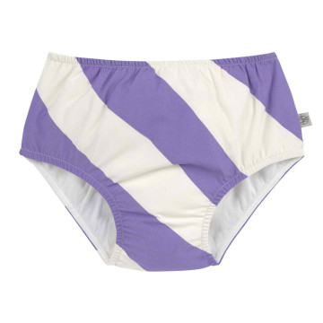 LÄSSIG Swim Diaper stripes purple/sea salt 19-24 mo. size 92