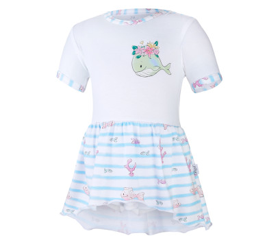 Body šaty tenké KR set Outlast® - bílá/velryba