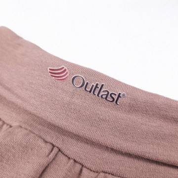 Tepláky smyk Outlast® - oříšková
